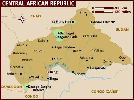 map of CAR